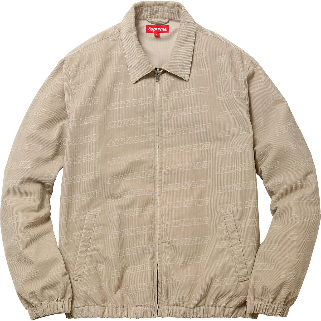 Debossed Logo Corduroy Jacket view 8